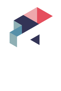 This is the logo for Young Guns Studio. The logo features a multi-coloured object on the top of the logo and the words "Young Guns" on the bottom.